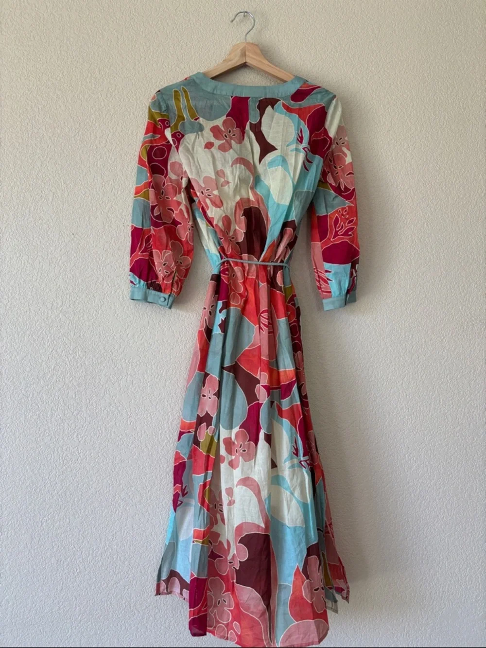 Etcetera Women's Multicolor Floral Print Midi Dress - Picture 3 of 6